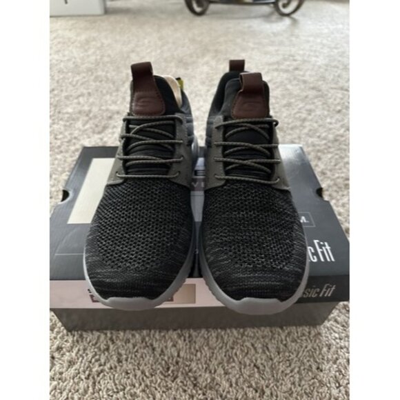 Skechers Shoes Mens 8 Black Delson 3.0 Cicada Casual Slip on Sneakers 210238 - Picture 3 of 13